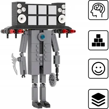 ostatní stavebnice Stavebnice konstrukcyjne Toilet 253 ks model k sestavení