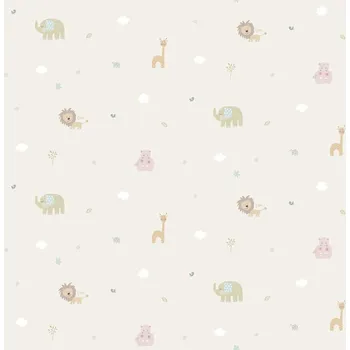 Tapeta PAPÍROVÁ TAPETA DO DĚTSKÉHO POKOJE POHÁDKOVÁ ZVÍŘÁTKA