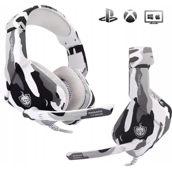 Sluchátka SLUCHÁTKA HERNÍ NÁUŠNÍ S MIKROFONEM PRO HRÁČE K POČÍTAČI A KONZOLI