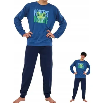 Pánské pyžamo Cornette pánské pyžamo 999/55 Protect dlouhý rukáv, velikost L/XL