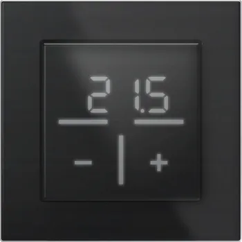 Termostat Homematic IP WGTC-A - Skleněný nástěnný termostat se senzorem CO2, černý