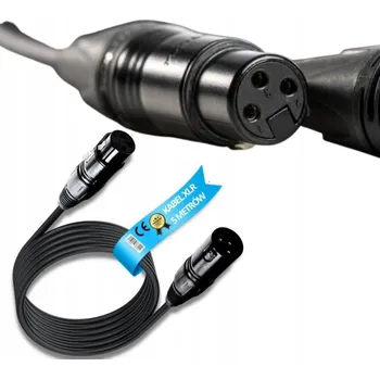 Audio kabel XLR Kabel - XLR Kabel pro Reproduktory DJ 5 Metrů Mikrofonní Kabel pro Konzole Zesilovače Kamery