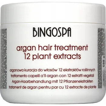Vlasová regenerace BINGOSPA 500 g arganová maska na vlasy