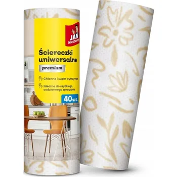 Utěrka Utěrka z netkané textilie Jan Niezbędny v balení 50 ks, bílá