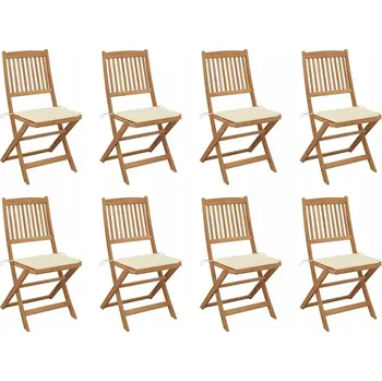 Zahradní židle VidaXL dřevěná béžová