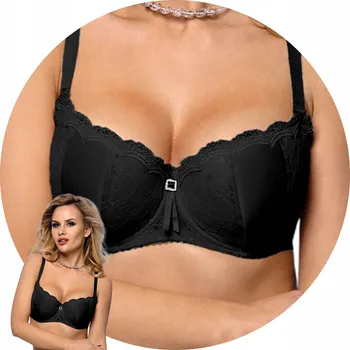 Podprsenka Vena podprsenka bardotka, balkonetka černá velikost 65E