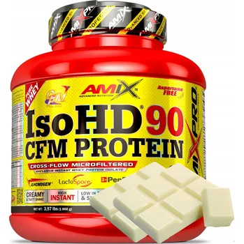 Protein AMIX IsoHD 90 CFM Protein 1,8 kg bílá čokoláda bez cukru Protein