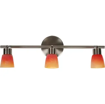 Kapky pásek stropní světlo 3 * 40W G9 nikl mat duha