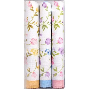 Etex L04 dámské kapesníky 3 ks mix barev