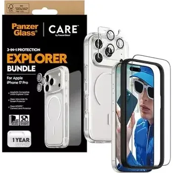 Pouzdro na mobilní telefon PanzerGlass CARE Flagship Explorer 3v1 pouzdro+sklo+ochrana čoček iPhone 17 Pro (TOR-GSM-PNGL-0009)