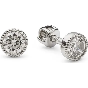 Náušnice Stříbrné náušnice se zirkonem - šroubek