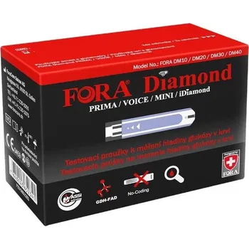 Testovací proužek do glukometru Testovací proužky Fora Diamond TD-4365—50ks