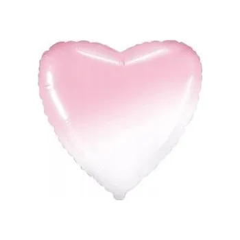 Balónek Srdce Pastelový Gradient Pink 18" - 45 cm Flex /BALENÍ