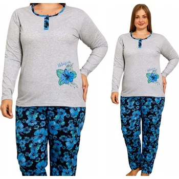 Dámské noční prádlo La Penna dámské pyžamo bavlna vícebarevné, velikost XXL