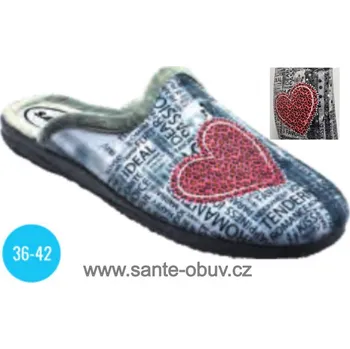 Dámská zdravotní obuv SANTÉ AB/27912 GRIS domácí obuv, --- - 36