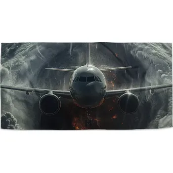 Osuška Sablio Ručník Letadlo v bouři - 30x50 cm