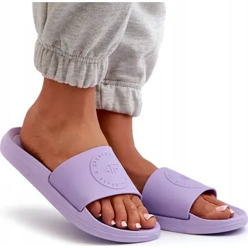 Dámské pantofle 4F DÁMSKÉ NAZOUVÁKY K BAZÉNU 4FMM00FFLIF045-52S FIALOVÉ 38