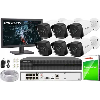 Bezpečnostní kamera Monitorovací sada Hikvision KIT-4MPX-LCD / IPCAM-B4