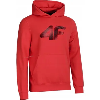 Pánská mikina 4F ZATEPLENÁ PÁNSKÁ TEPLÁKOVÁ MIKINA S KAPUCÍ KLOKANKA / vel M