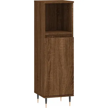 Koupelnový nábytek VidaXL Koupelnová skříňka, hnědý dub, 30x30x100 cm