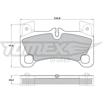 Brzdová destička Sada brzdových destiček, kotoučová brzda TOMEX TX 17-15