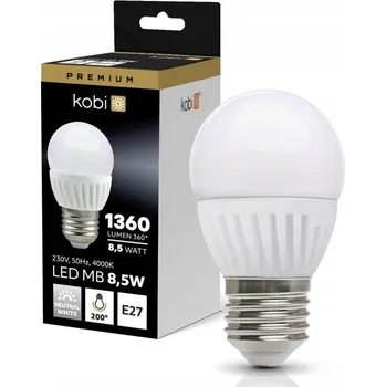 Žárovka LED žárovka MB 8,5W E27 4000K neutrální bílá Kobi Premium