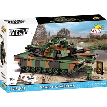 Stavebnice COBI Cobi 2633 Armed Forces M1A2 Abrams SEPv3, 1:35, 1065 k, 1 f - expresní doprava