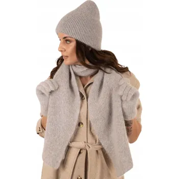 Čepice Majka sada: čepice, rukavice, šála, univerzální velikost, šedá