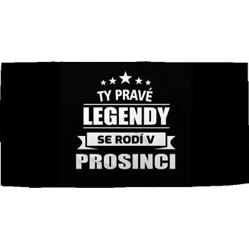 Osuška Sablio Ručník Ty pravé legendy se rodí v prosinci - 30x50 cm