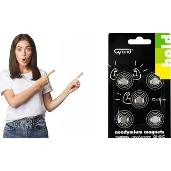 Dekorativní magnet Neodymové magnety GRAND GR-N510 10 mm 5 ks silné