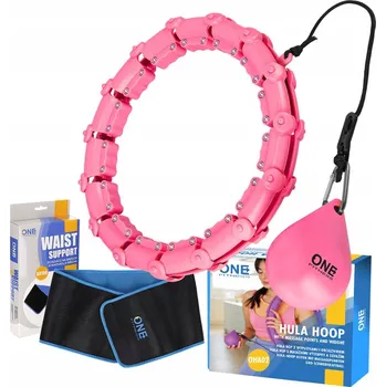 ONE FITNESS Zeštíhlující Hula Hoop S Výstupky a Závažím + Pás