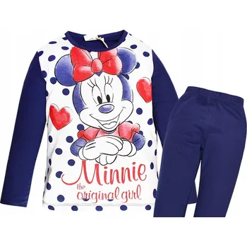 Dívčí pyžamo Pyžamo pro dívky eco bavlna dlouhý rukáv Minnie Mouse 128 cm
