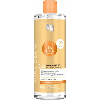 Micelární voda AA Pure Derma Vitamínová micelární voda 3v1 500 ml