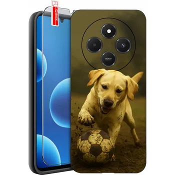 Pouzdro na mobilní telefon POUZDRO pro Xiaomi Redmi 14C PES PEJSEK SE PSEM DOG PSIAK VZORY + SKLO 9H