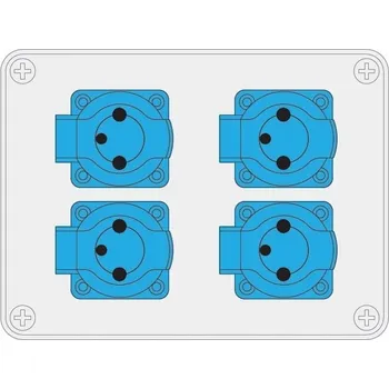 Rozvaděč STAVEBNÍ ROZVADĚČ R-BOX 190 4x250V IP44 PAWBOL B.1203