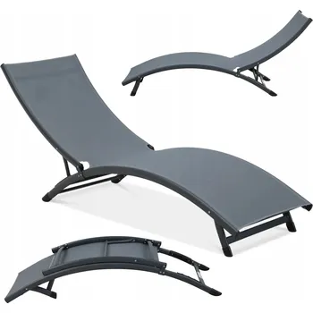Zahradní lehátko Lehátko Focus Garden šedé hliníkové