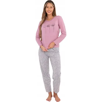 Dámské noční prádlo Dámské bavlněné pyžamo dvoudílné - tričko a kalhoty