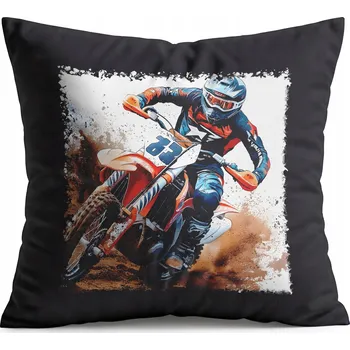 Polštář POLŠTÁŘ ČERNÝ DÁREK - MOTOCYKLOVÝ MOTOKROS