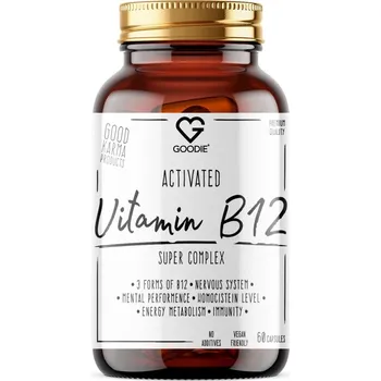 Goodie Aktivní Vitamín B12 komplex - 3 formy B12 - 60 kapslí
