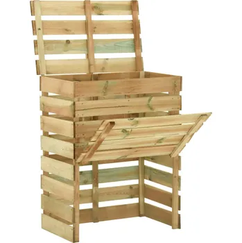 Kompostér vidaXL Laťkový zahradní kompostér 80x50x100 cm impregnovaná borovice