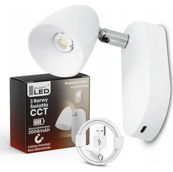 Nástěnné svítidlo Nástěnné svítidlo Smartled bílé s integrovaným LED zdrojem 1 W