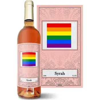 Víno Sablio Růžové víno Duhová vlajka: 0,75 l