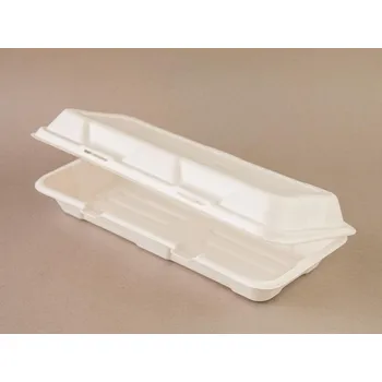 Jednorázové nádobí Menu box z cukrové třtiny 30 x 16 cm