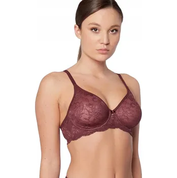 Podprsenka Bordó MĚKKÁ PODPRSENKA Triumph s kosticemi Amourette Charm W02 75B