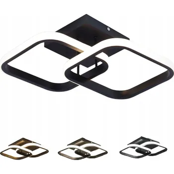 LUSTR LAMPA ČTVEREC MODERNÍ STROPNÍ ZÁVĚSNÁ LED LAMPA DO OBÝVACÍHO POKOJE 22W 3BARVY