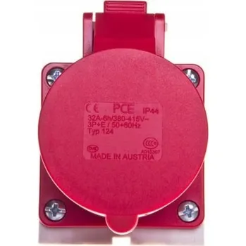 Elektrická zásuvka Elektrická Zásuvka zásuvka Pce červená