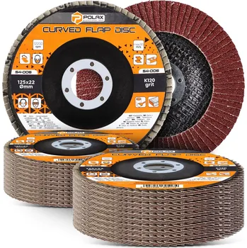 Příslušenství k brusce 20x LAMELOVÝ BRUSNÝ KOTOUČ 125 mm P120 Brusný lamelový kotouč 2T-P