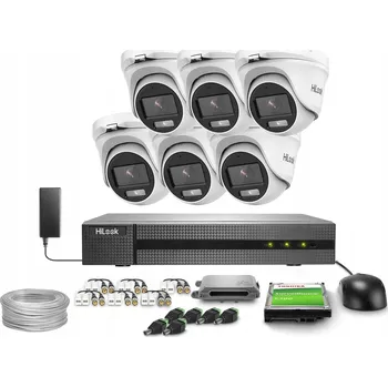 Bezpečnostní kamera MONITOROVACÍ SADA 6X KAMERA TVICAM-T5M-20DL 5MPX IR20M IP66 S MIKROFONEM, KOVOVÉ PROVEDENÍ