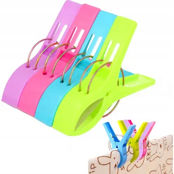 Kolíček na prádlo VELKÉ KOLÍČKY KOLÍČKY KLIPY NA LEHÁTKA RUČNÍKY UBROUSY STOLY 4ks