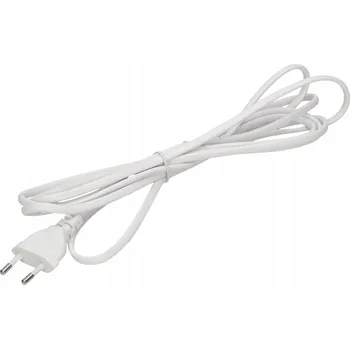 elektrický kabel Připojovací kabel EURO zástrčka 2P 2x0,75 mm2 IP20 1,9 m bílý ORNO